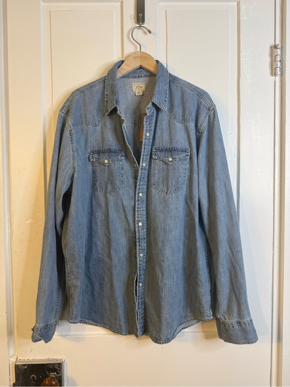 J. Crew Light Blue Denim Shirt Jacket